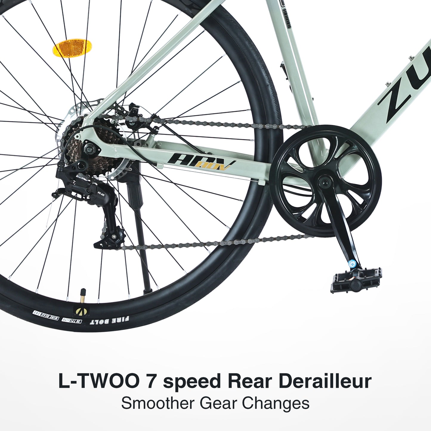 700C Aluminum Road Bike for Men & Women - 7-Speed Lightweight Commuter Bike with Dual Disc Brakes, 700x28C Tires, 85% Pre-Assembled (Green)
