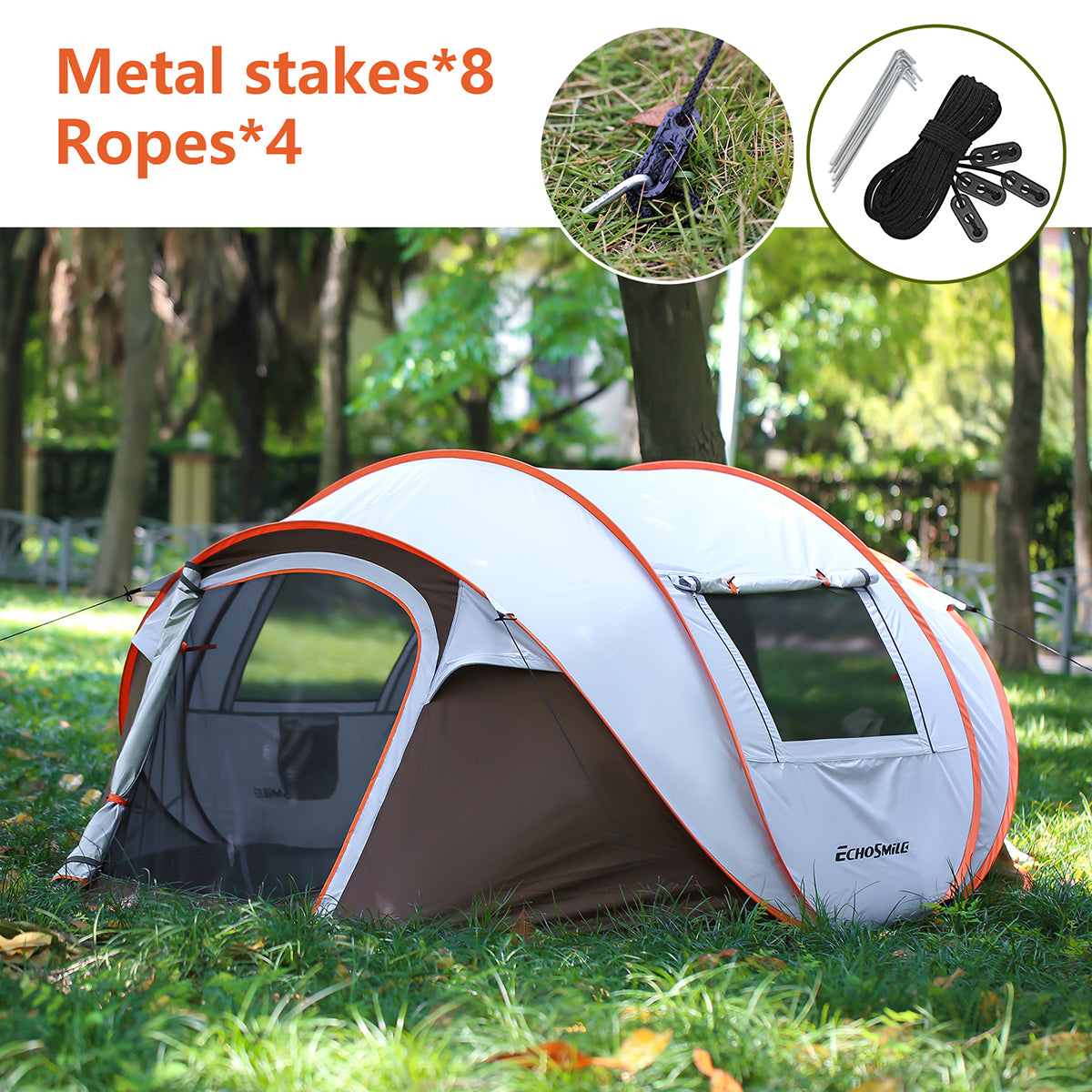Instant Pop Up Tent for Camping: Automatic Setup, Spacious Family Shelter with Enhanced Durability – Perfect for Outdoor Adventures