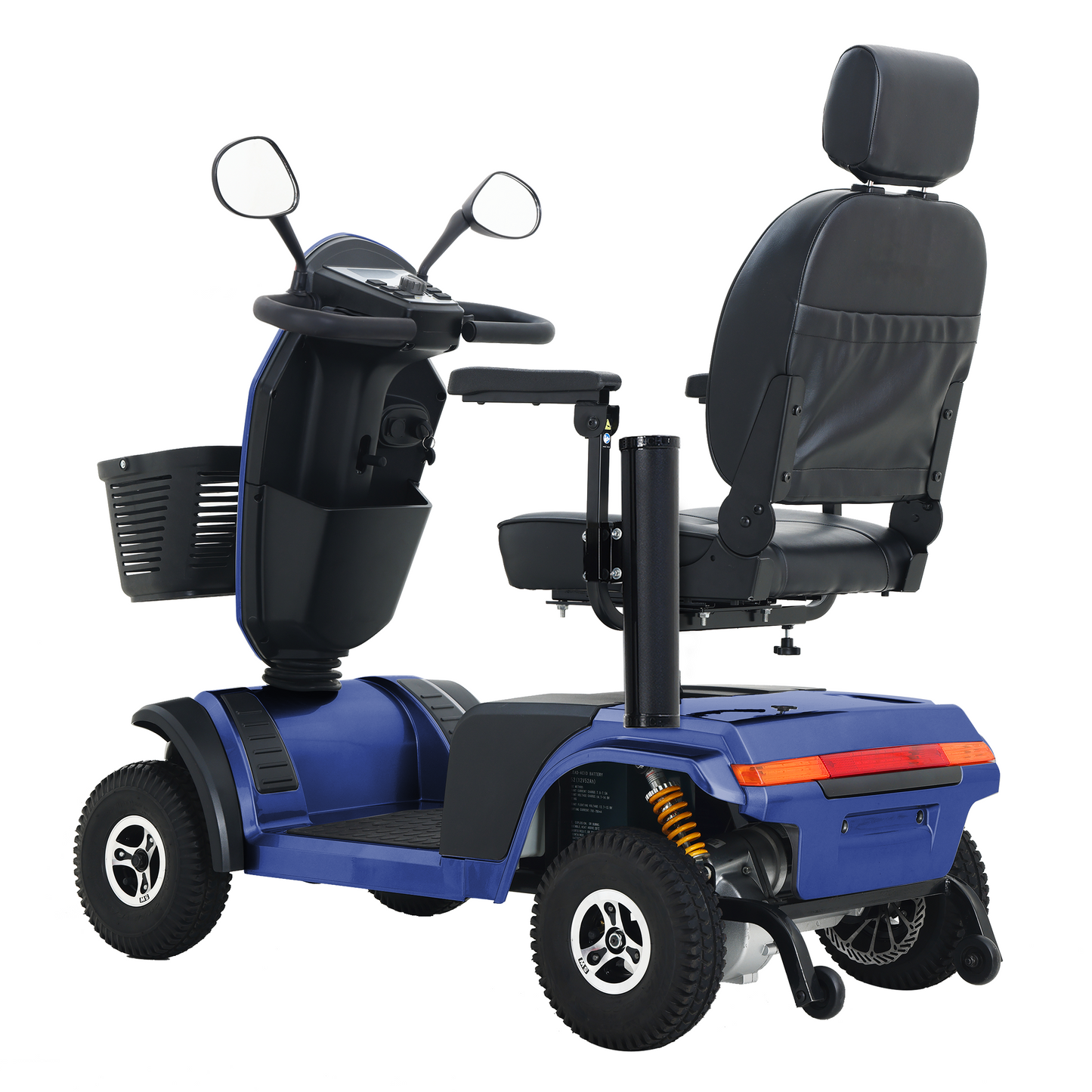 S500 Heavy Duty Mobility Scooter for Adults - Blue All-Terrain Electric Scooter with Turn Signals, Headlights & Suspension - High-Weight Capacity for Seniors & Disabled