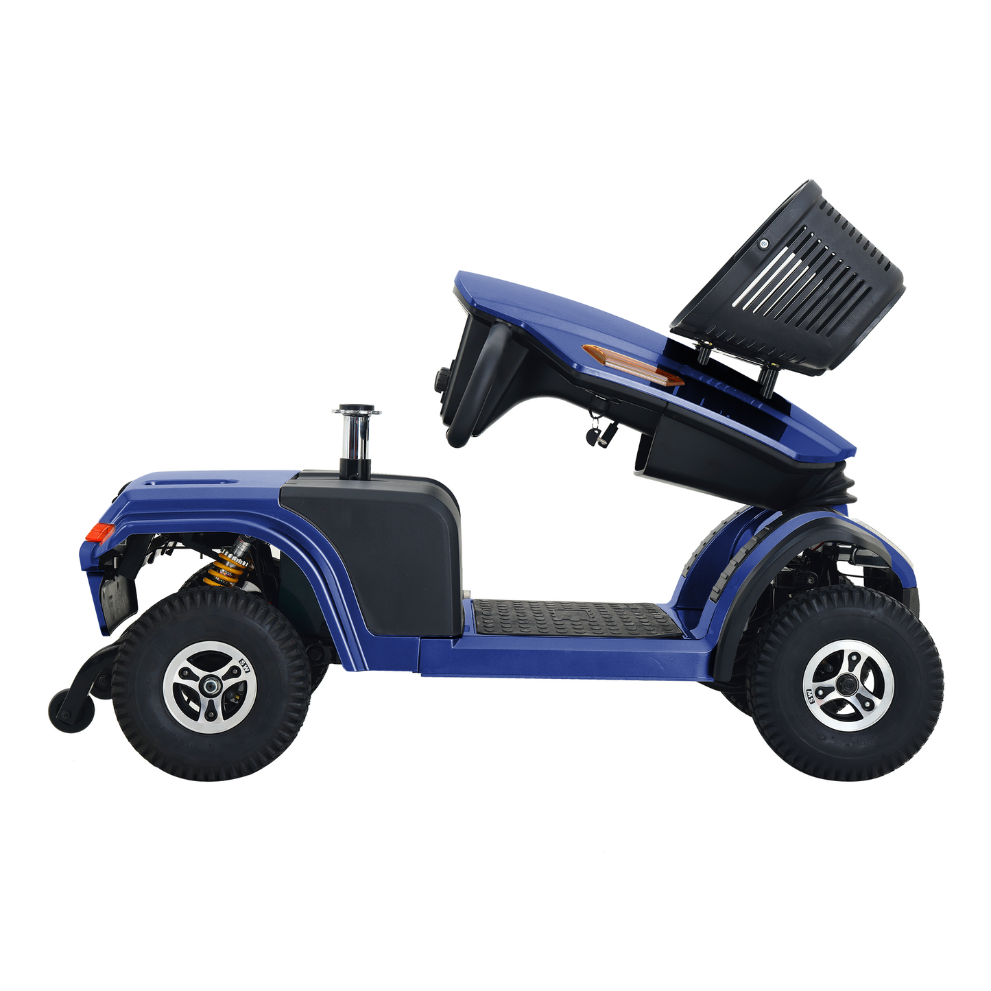 S500 Heavy Duty Mobility Scooter for Adults - Blue All-Terrain Electric Scooter with Turn Signals, Headlights & Suspension - High-Weight Capacity for Seniors & Disabled