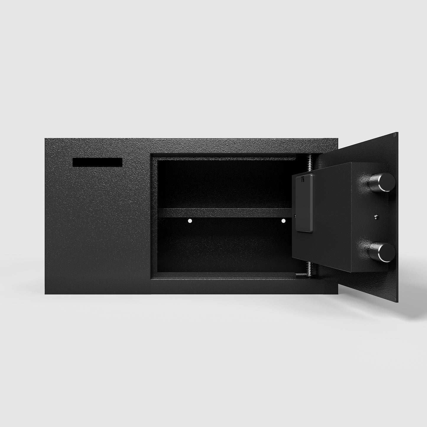 Electronic Keypad Security Safe – 1.16 Cu Ft Steel Lock Box for Cash, Jewelry & Documents, Anti-Theft & Fireproof Design (Black)
