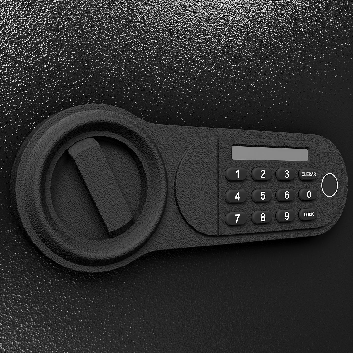 Black Steel Electronic Keypad Security Safe - 1.85 Cubic Feet for Cash, Jewelry & Documents (13.77x19.68x11.81 in)