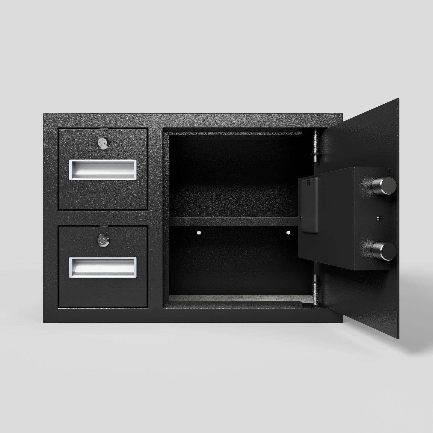 Black Steel Electronic Keypad Security Safe - 1.85 Cubic Feet for Cash, Jewelry & Documents (13.77x19.68x11.81 in)