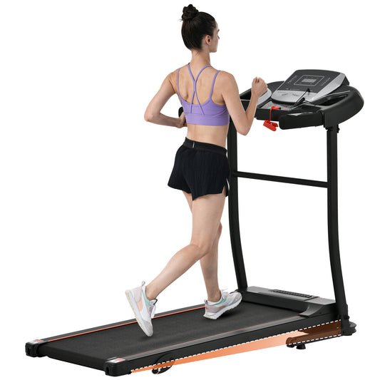 Space-Saving Folding Treadmill - 2.5HP Whisper-Quiet Motor, 7.5MPH & 3-Level Incline, 12 Preset Programs w/Bluetooth Speaker - 300lbs Capacity Home Gym Essential