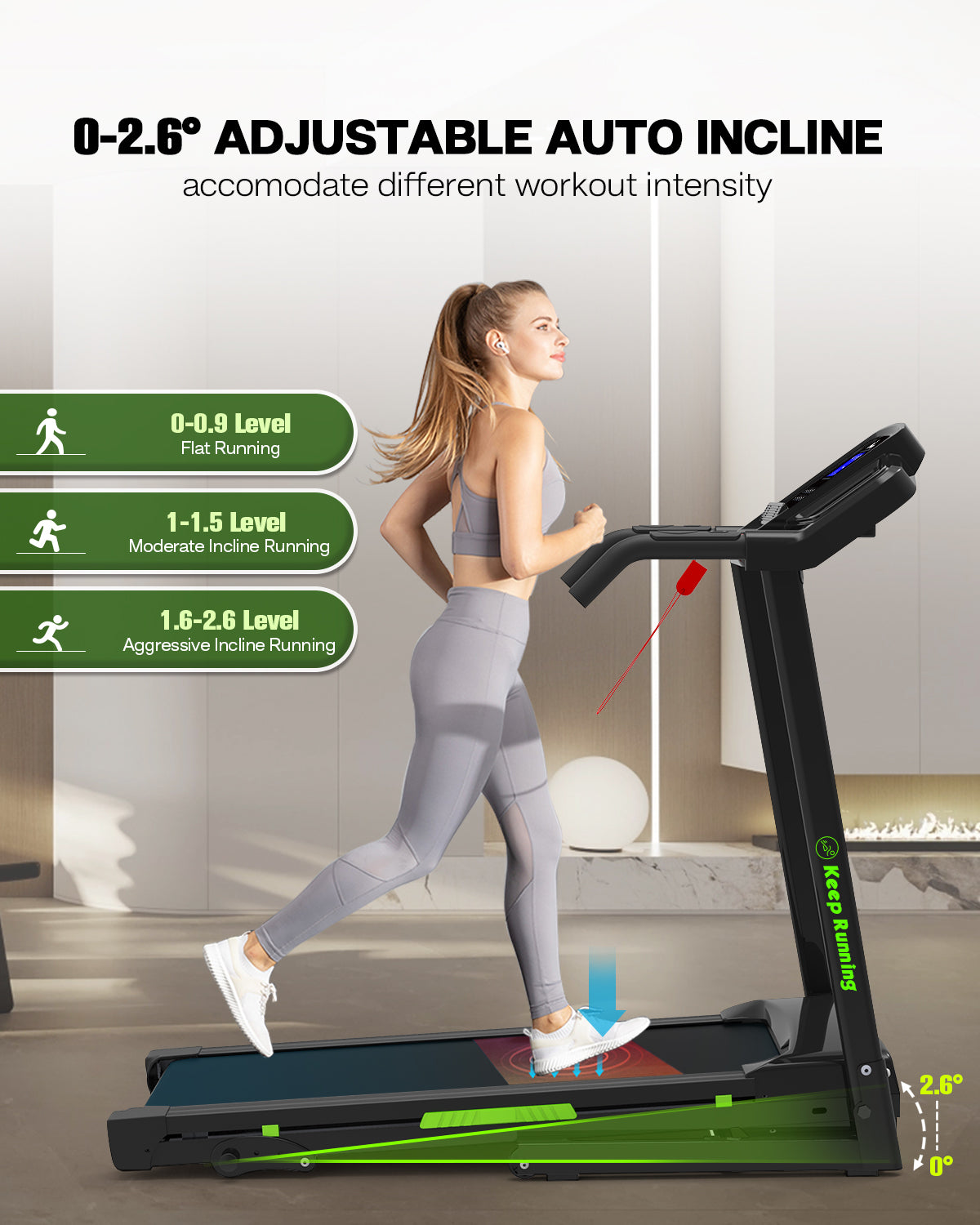 Premium Foldable Incline Treadmill for Home - Your Ultimate Fitness Companion with LED Display & APP