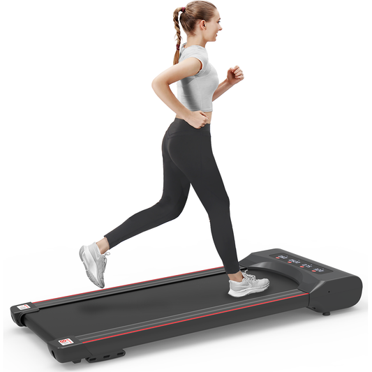 Under Desk Walking Treadmill, 300 LB Capacity Quiet Motor Home Office Fitness Machine