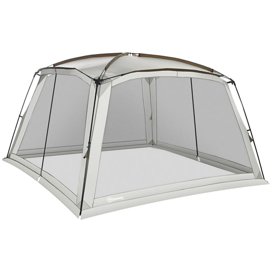 12'x12' UV50+ Screen House Tent for 6-8 People – Portable Camping Canopy with 2 Doors, Easy Setup &amp; Sun Protection for Outdoor Gatherings