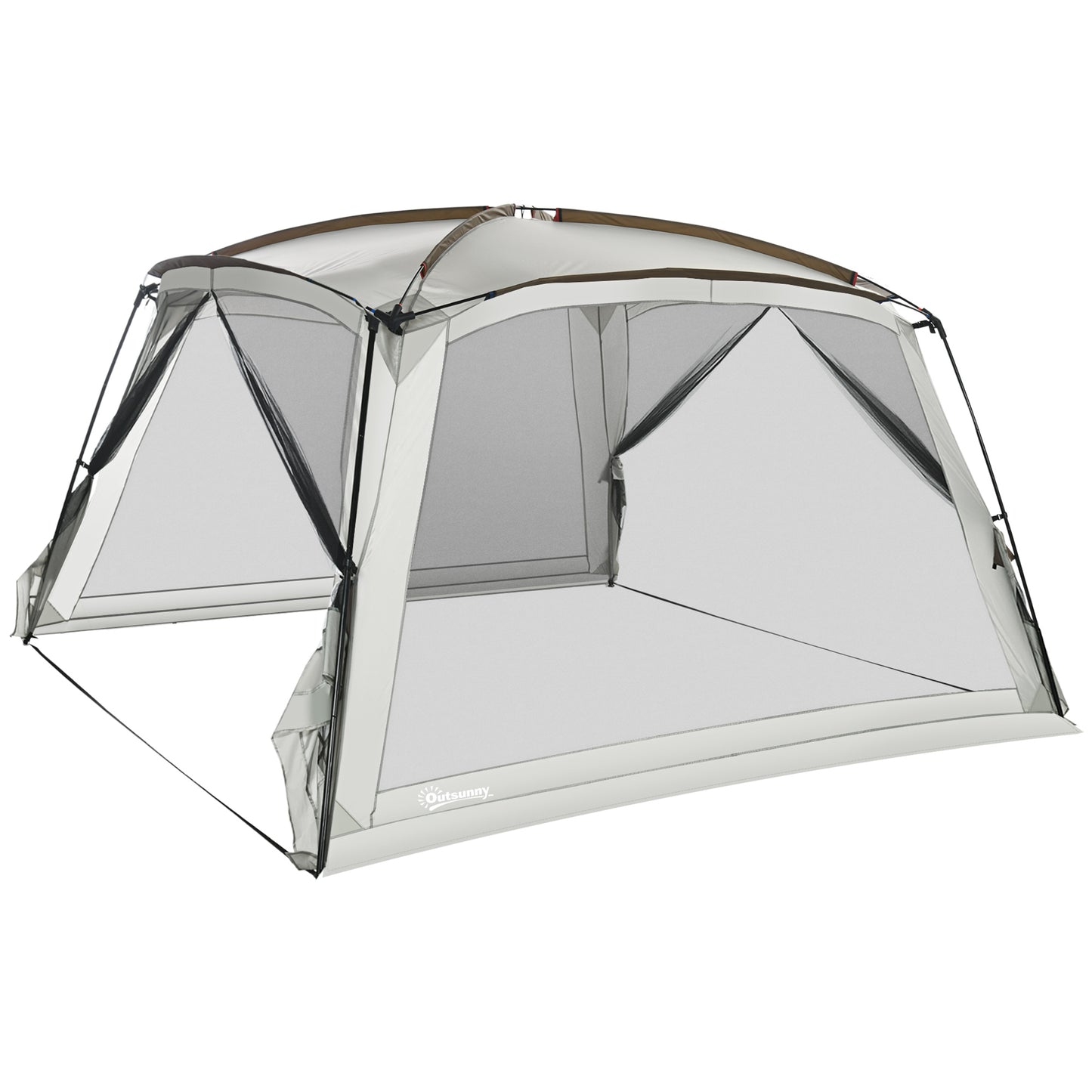 12'x12' UV50+ Screen House Tent for 6-8 People – Portable Camping Canopy with 2 Doors, Easy Setup &amp; Sun Protection for Outdoor Gatherings