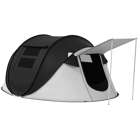 2-3 Person Pop Up Camping Tent with Rainproof Porch – 3000mm Waterproof, Instant Setup & Ventilated Mesh Windows for Outdoor Adventures