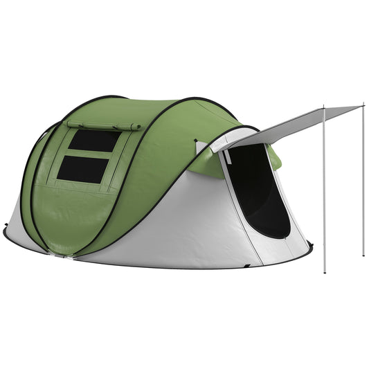 Instant Pop Up Tent for 2-3 People – 3000mm Waterproof Camping Shelter with Porch, UV Protection & 30-Second Setup