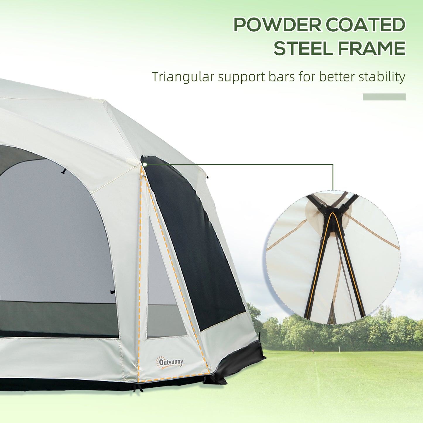 20-Person Family Cabin Camping Tent – Spacious Outdoor Shelter with 9 Mesh Windows, Weatherproof Design & Easy Setup for Large Groups