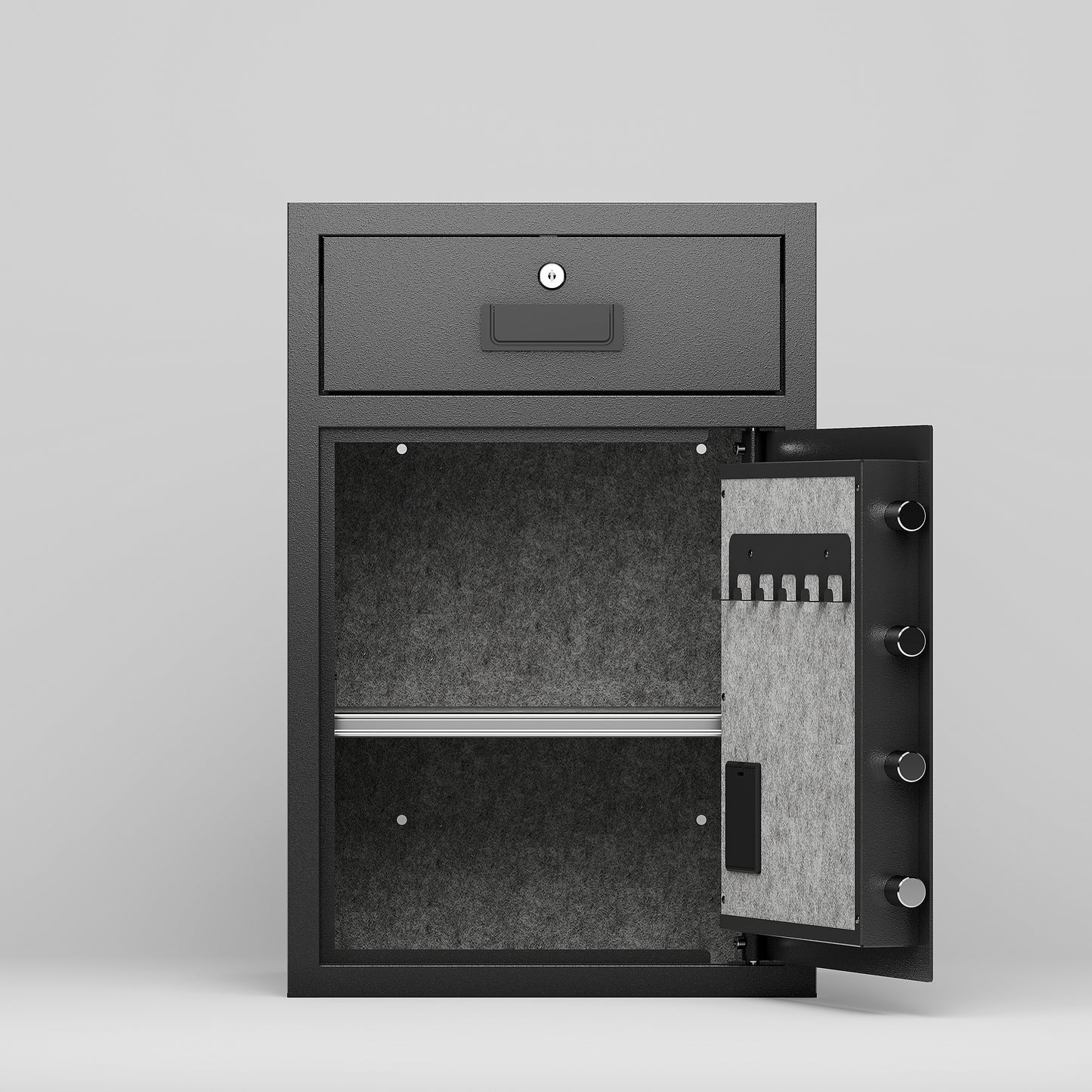 Electronic Business Safe with Anti-Theft Alarm - Compact Cash & Document Security Box for Office, Hotel, or Home