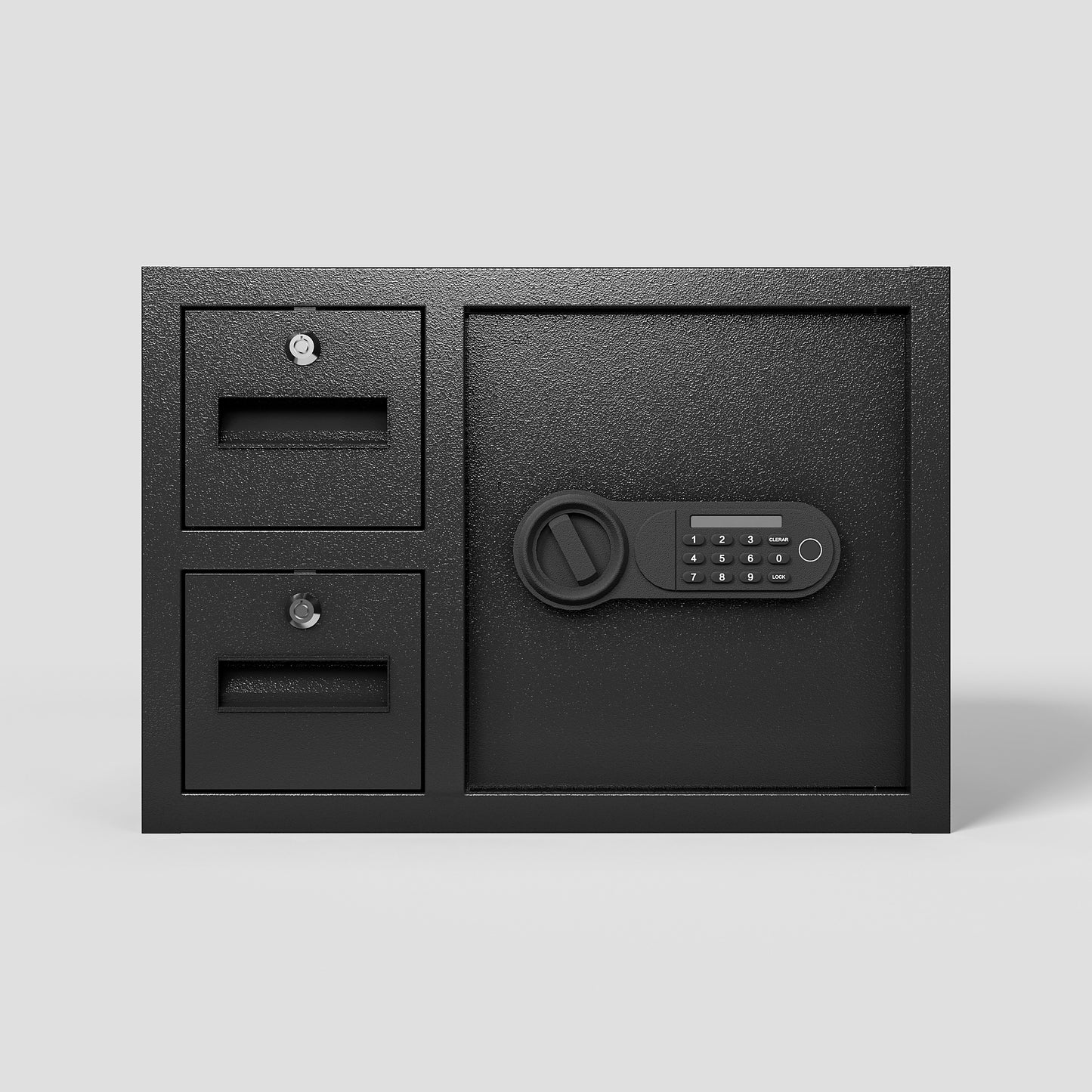 Black Steel Electronic Keypad Security Safe - 1.85 Cubic Feet for Cash, Jewelry & Documents (13.77x19.68x11.81 in)